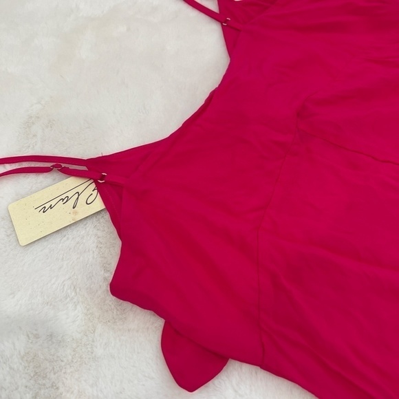 NEW Elan Size XL Maxi Dress Cover Up Tie Front Ruffled Layered Dress Beach Wear - Picture 5 of 10